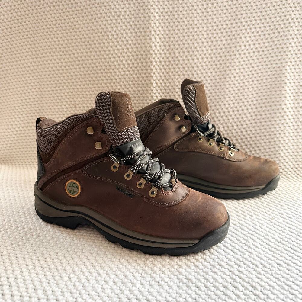 Timberland NIB White Ledge Mid Waterproof Hiking Boots Brown 9.5 Men TB012135
